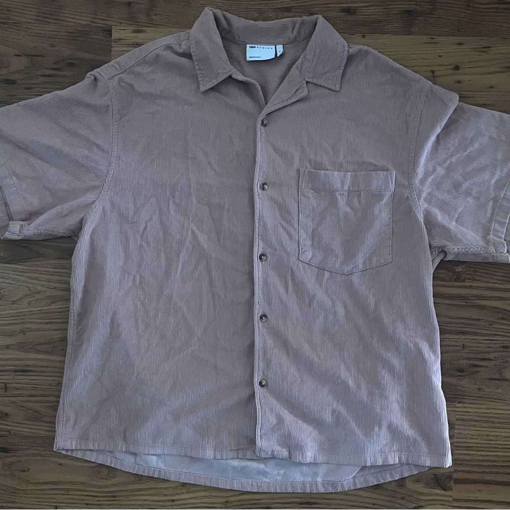 Men's Casual Shirt in Pink by [ASOS]